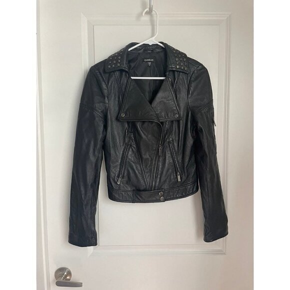 bebe Jackets & Blazers - Leather Moto Jacket